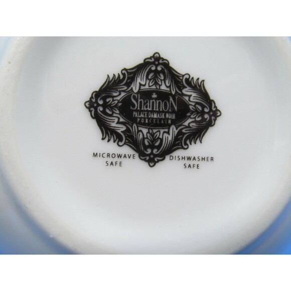 Shannon Palace Damask Noir White On Black On White Cereal Bowls Set Of 4 Bowls - Picture 7 of 8